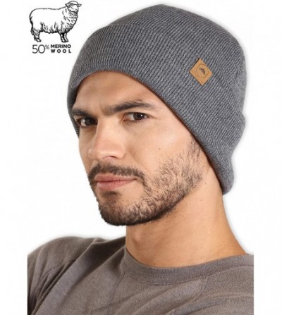 Skullies & Beanies Winter Beanie Knit Hats for Men & Women - Warm- Stretchy & Soft Daily Ribbed Toboggan Cap - C018LRKQ65A