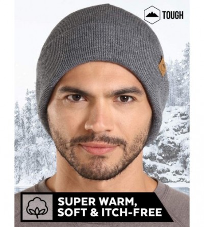 Skullies & Beanies Winter Beanie Knit Hats for Men & Women - Warm- Stretchy & Soft Daily Ribbed Toboggan Cap - C018LRKQ65A