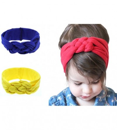 Headbands Elastic Flower Printed Turban Head Wrap Headband Twisted Hair Band - Zh2 - CN18I46ZLLW