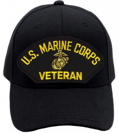 Baseball Caps US Marine Corps Veteran Hat/Ballcap Adjustable One Size Fits Most - Black - CP187WA0DQ8