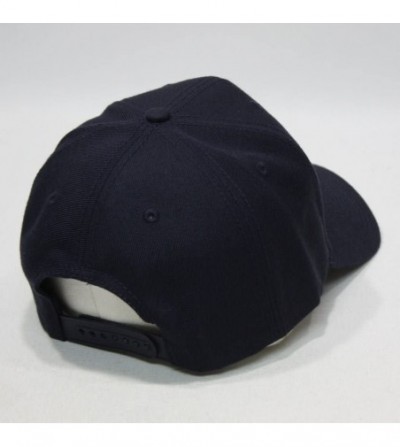 Baseball Caps Premium Plain Wool Blend Adjustable Snapback Hats Baseball Caps - Navy - CG125MH8WYN