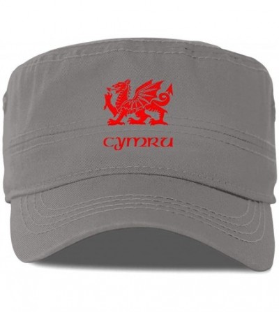 Baseball Caps Wales Welsh Dragon Yard Flag Cotton Newsboy Military Flat Top Cap- Unisex Adjustable Army Washed Cadet Cap - Gr...