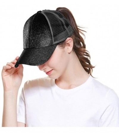 Baseball Caps Ponytail Baseball Cap for Women- Baseball Cap High Ponytail Hat for Women- Adjustable - CC18N0NUO0M