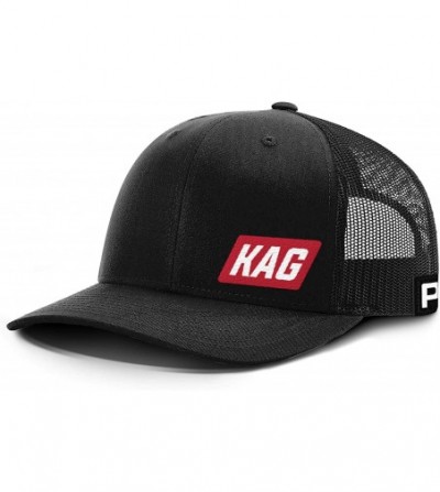 Baseball Caps Trump Hat KAG 2020 Back Mesh- Trump 2020 Hat - Black Front / Black Mesh - CS18XDDKOL7