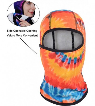 Balaclavas Women Men Mask Cover Mouth and Nose Winter Windproof Fleece Balaclava Face Mask Ski Mask Winter - Tie Dye - CY18ZD...