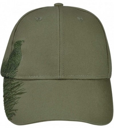 Baseball Caps Men's Hunting Fishing Hat Camo Series Adjustable Mesh Ball Cap 3D Embroidered - Olive Quail - CG18OQOR6CO