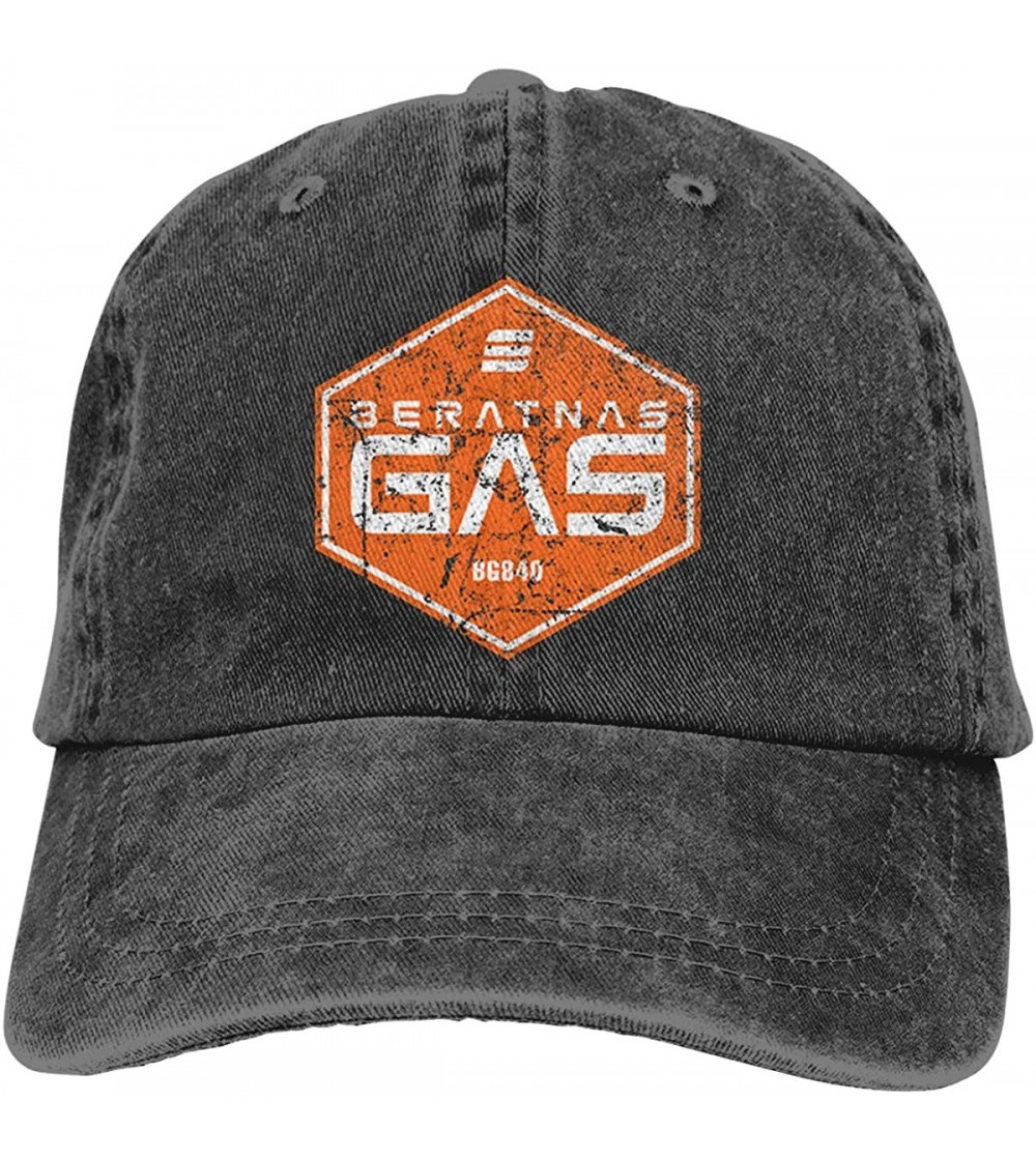 Baseball Caps Beratnas Gas Adjustable Baseball Cap- Adult - Black - CO18WTDWRI8