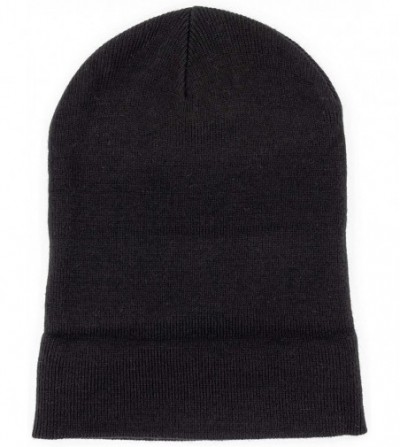 Skullies & Beanies Beanie Hat Warm Soft Winter Ski Knit Skull Cap for Men Women - Tc1kcbk- Black - CG18L8IIDZS