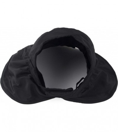 Visors Women's Wide Brim Sun UV Protection Visor Hats for Beach Fishing - A-black - CQ18NWTCIL7