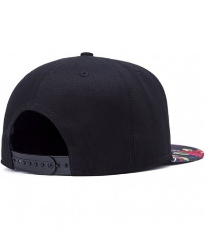 Baseball Caps Solid Flat Brim Hip Hop Adjustable Hat Stylish Snapback Baseball Cap - Pattern 6 - CP17Y0CZUQW