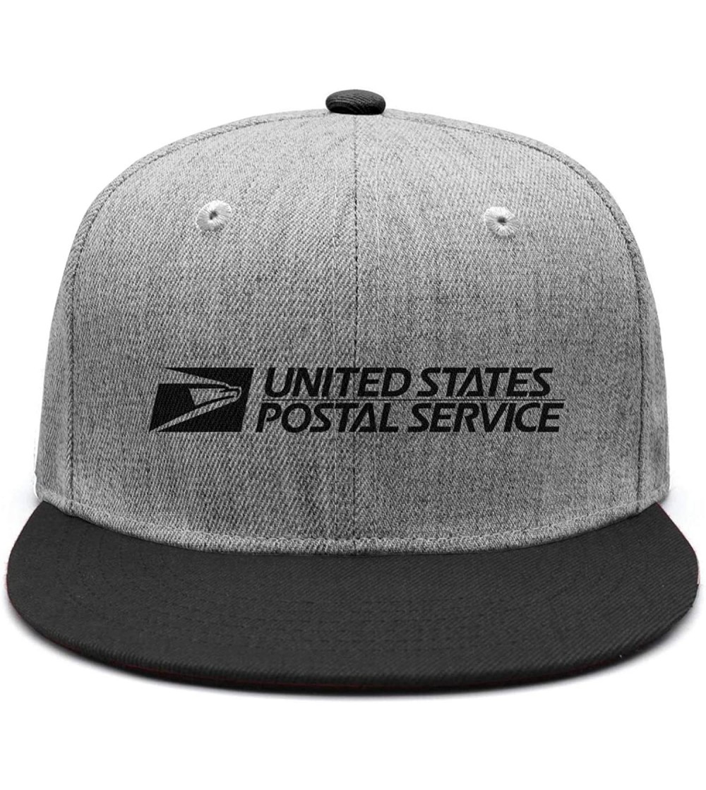 Baseball Caps Mens Womens USPS-United-States-Postal-Service-Logo- Custom Adjustable Fishing Cap - Black-3 - CJ18NUCX32C