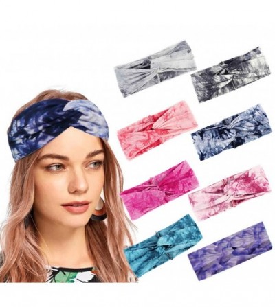 Cold Weather Headbands Headband Fashion Running Athletic Knotted - 8Pcs Bohemian Headbands for Women - CY18SSIUA7Q