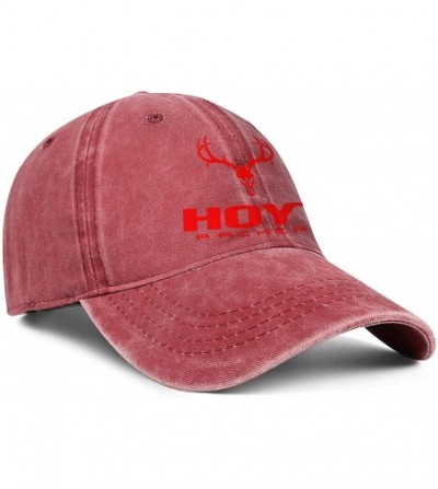 Baseball Caps Men Baseball Cap Fashion Adjustable Mesh Archery Red Dad Trucker Golf Hat - Red-1 - CX18A2UTSN7