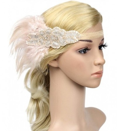 Headbands Women Roaring 20's Feather Headband- Retro Gatsby Flapper Headpiece for 1920s Party Wedding Event Family Reunion - ...