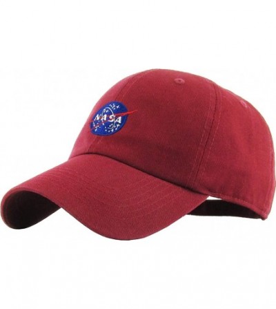 Baseball Caps Vintage NASA Insignia Dad Hat Collection Baseball Cap Polo Style Adjustable Worm - CM12OCA2HXD