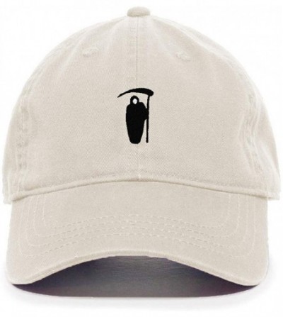 Baseball Caps Reaper Baseball Cap Embroidered Cotton Adjustable Dad Hat - Putty - CE197S8LRWI