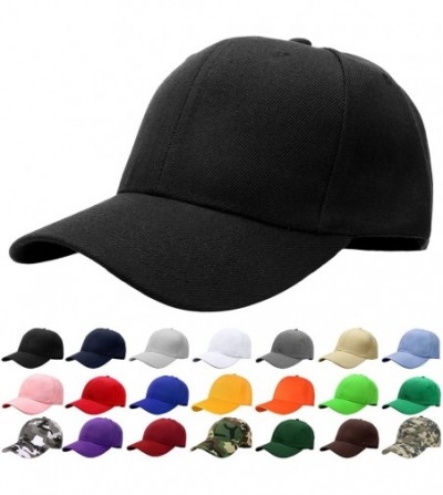 Baseball Caps Baseball Dad Cap Adjustable Size Perfect for Running Workouts and Outdoor Activities - 1pc Black - CM185DO2SG9