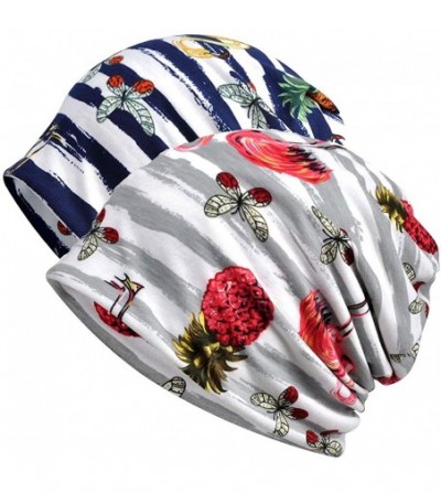 Skullies & Beanies Chemo Caps Cancer Headwear Infinity Scarf for Women - 2 Pack Pineapple - CM18Q49K8N3