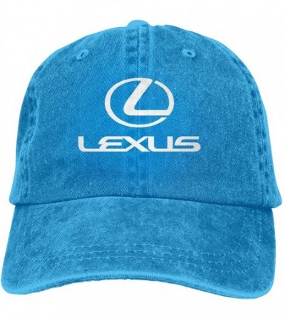 Baseball Caps Customized Printing Casual Strapback Cap Lexus Car Logo New Baseball Caps - Blue - C718W4YNRM2