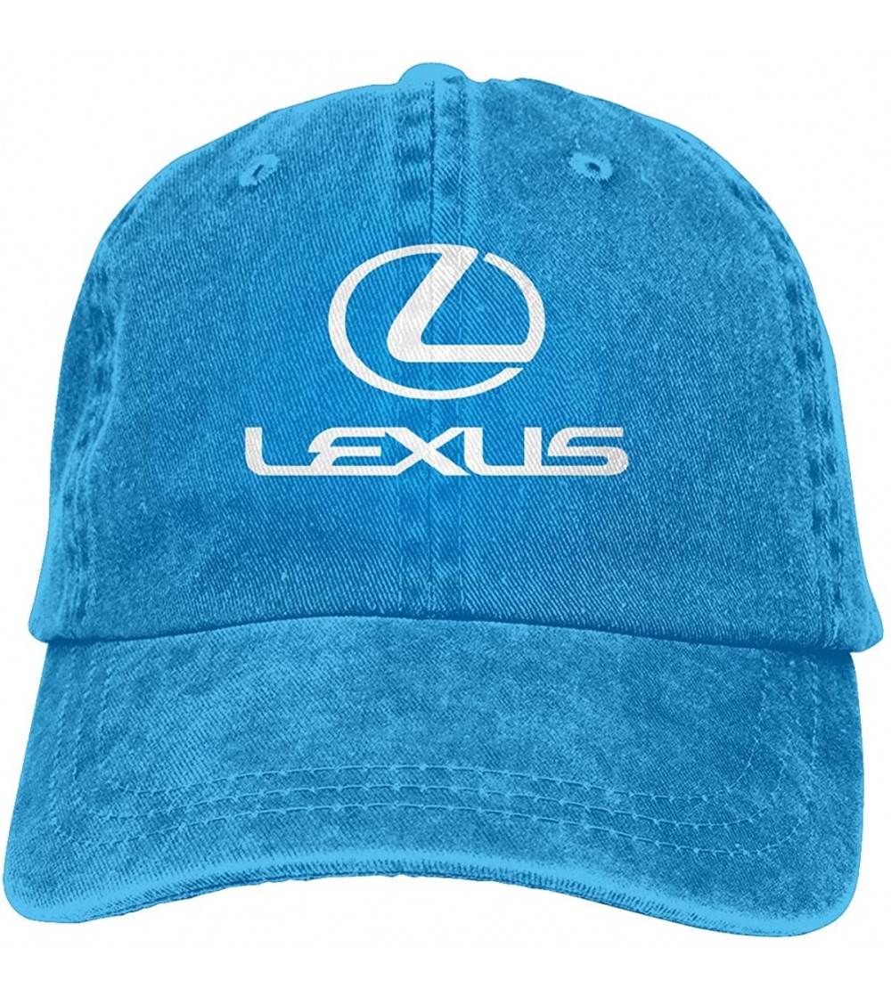 Baseball Caps Customized Printing Casual Strapback Cap Lexus Car Logo New Baseball Caps - Blue - C718W4YNRM2
