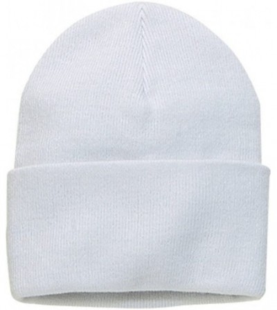 Skullies & Beanies Knit Beanie Caps in 24 - White - C911APLGZLX