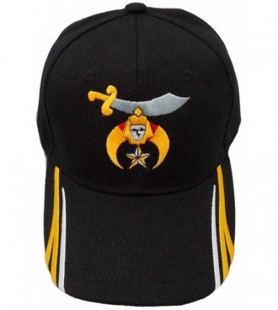 Baseball Caps Shriner Baseball Cap Shriners Hat with Emblem Mens Adjustable Black Embroidered - CK12O1KVQNI