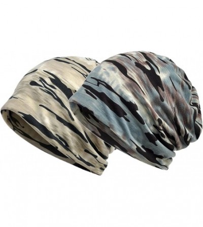 Skullies & Beanies 2 Pack Women's Slouchy Beanies Printing Scarf Cap - 05- Camo3 - CO183ODTRYD