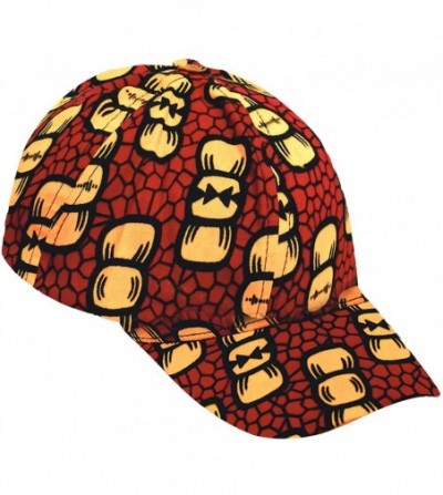 Baseball Caps African Print Hat Ankara Wax Hats - D - C718YZRLCE5