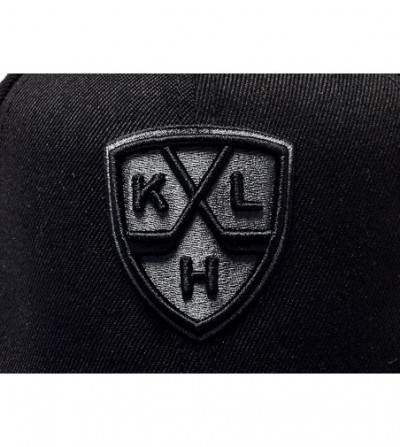 Baseball Caps KHL Logo Flat Bill Snapback Adjustable Hat Cap - Black - CO12FTM8CNR