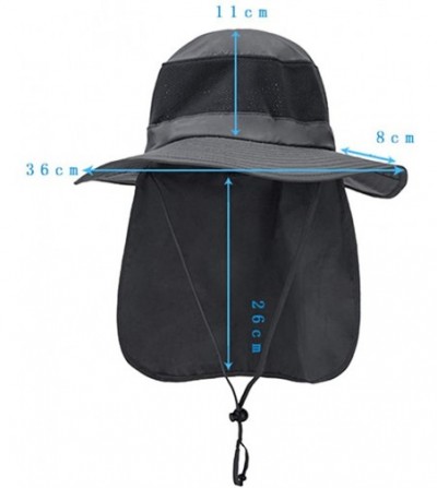 Sun Hats Fisherman Hat Sun Protection Hat Outdoor Wide Side Mesh Fishing Hat for Outdoor Fishing Hiking Travel - CL18TGDAD52