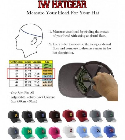 Baseball Caps Classic Baseball Hat Custom A to Z Initial Team Letter- Charcoal Cap White Black - Letter I - CB18IDXHWM9