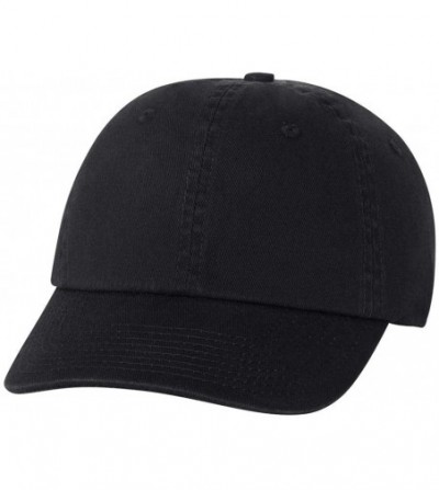 Baseball Caps Unstructured Washed Chino Cap- Black - CC11FZLYVC9