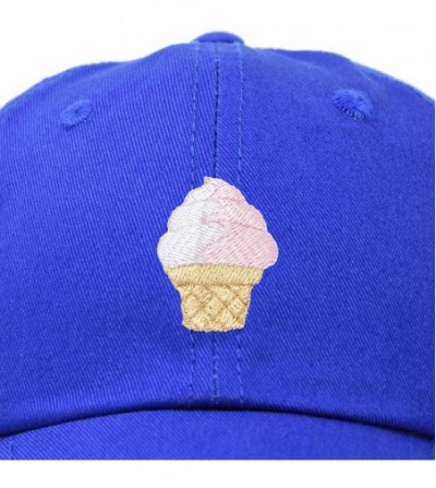 Baseball Caps Soft Serve Ice Cream Hat Cotton Baseball Cap - Royal Blue - CM18LL4R3Y2