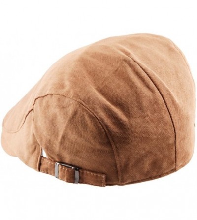 Newsboy Caps Unisex Newsboy Cap-Military Camouflage Solid Color Duckbill Ivy Gatsby Hat - 012-brown - CI12O2N4NO3