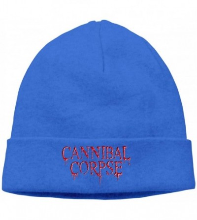 Skullies & Beanies Mens & Womens CANNIBAL CORPSE Skull Beanie Hats Winter Knitted Caps Soft Warm Ski Hat Black - Blue - CJ18K...