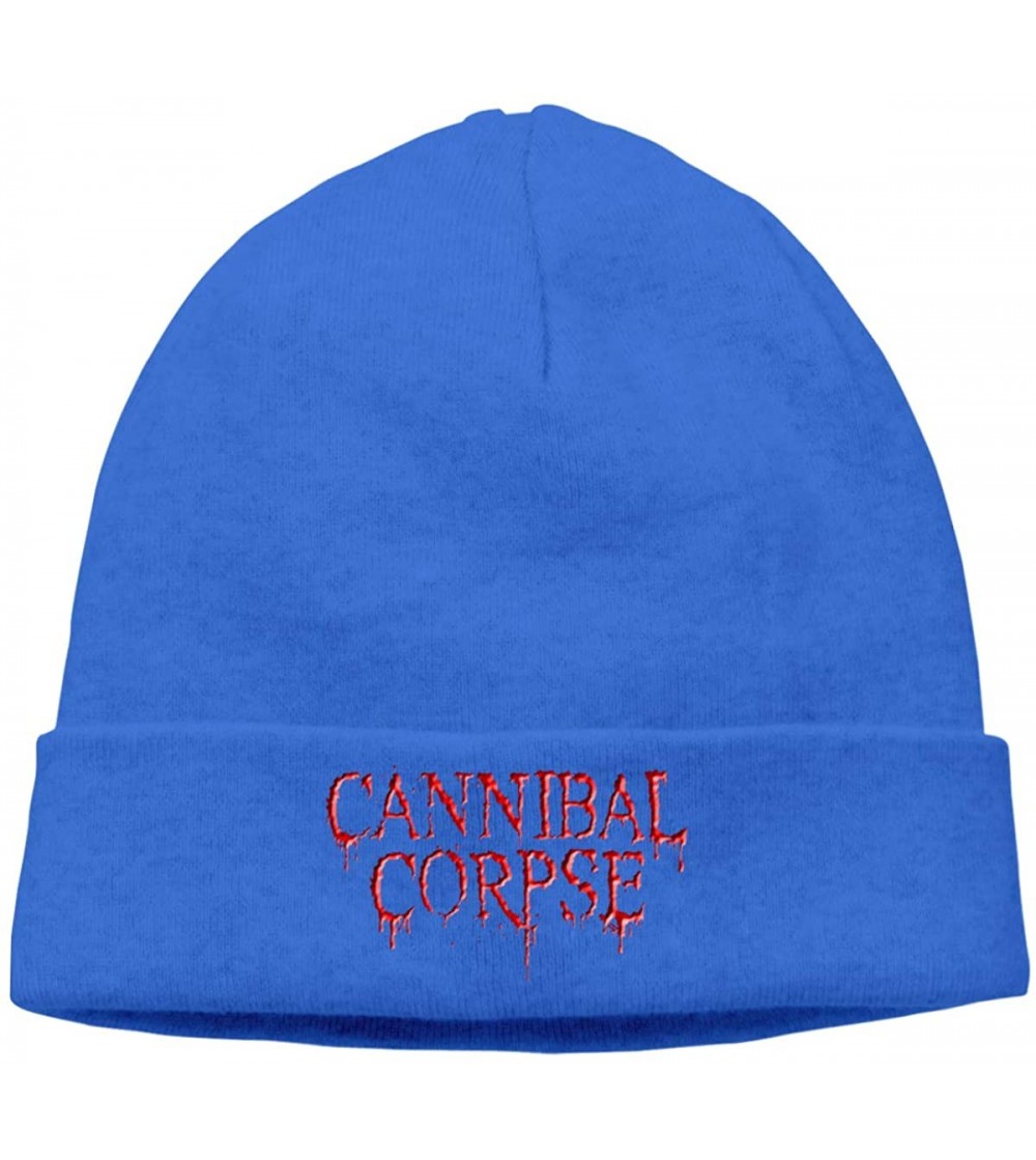 Skullies & Beanies Mens & Womens CANNIBAL CORPSE Skull Beanie Hats Winter Knitted Caps Soft Warm Ski Hat Black - Blue - CJ18K...