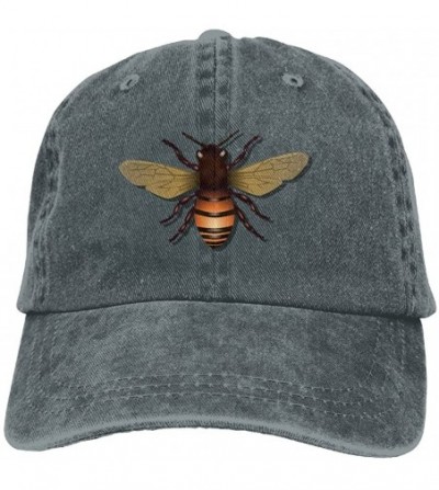 Skullies & Beanies Vivid honeybee Washed Denim Retro Snapback Baseball Hat Cowboy Style Cap Unisex Trucker Hats. - Asphalt - ...