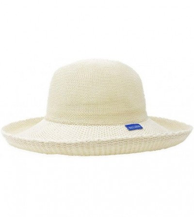 Sun Hats Women's Victoria Sun Hat - Ultra Lightweight- Packable- Broad Brim- Modern Style- Designed in Australia - Natural - ...