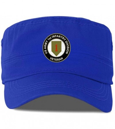 Cowboy Hats US Army Veteran 1st Infantry Division Man's Classics Cap Women's Fashion Hat Chapeau - Blue - CX18AK5HT3S