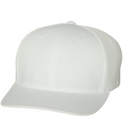 Baseball Caps Flexfit Cool and Dry Sport Baseball Fitted Cap - White - CS11LP99CQ5