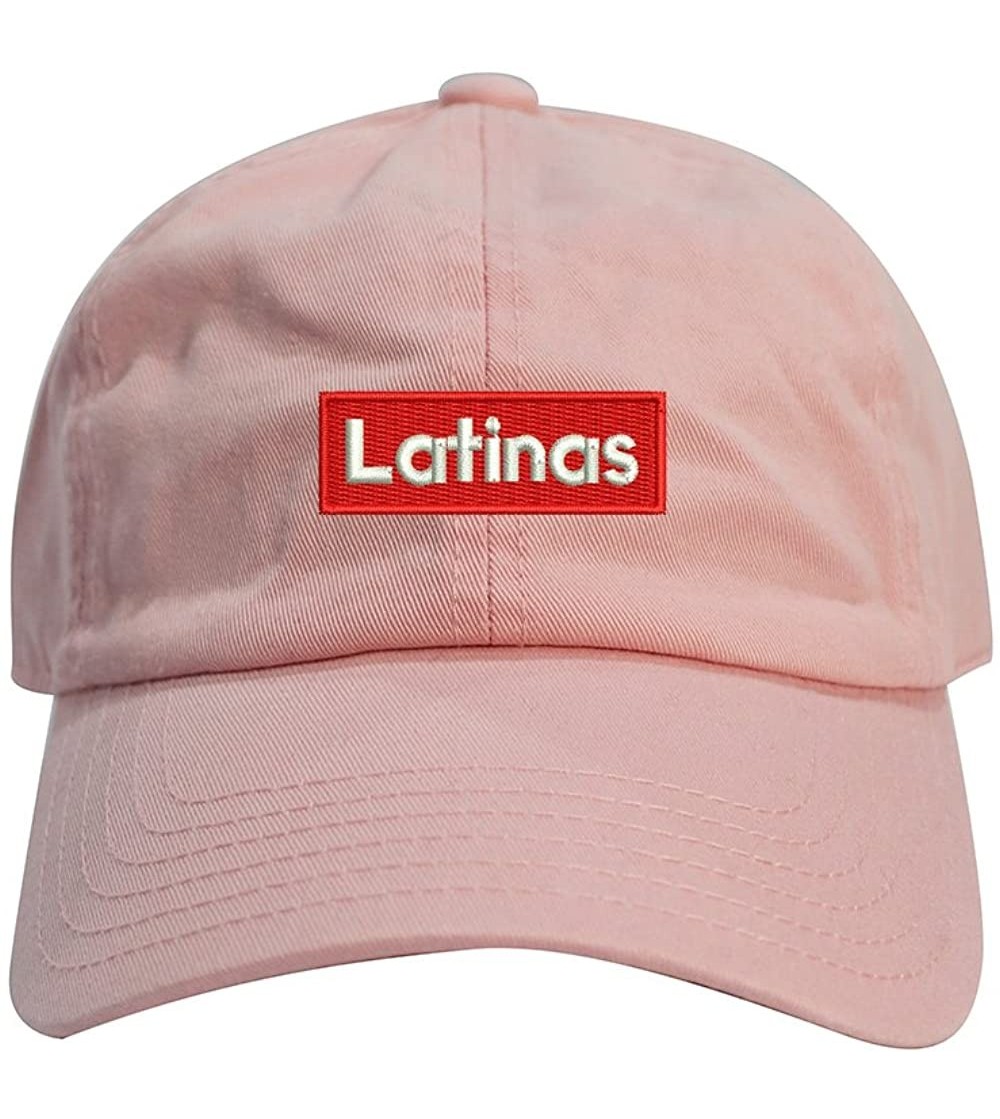 Baseball Caps Latinas Dad Hat Cotton Baseball Cap Polo Style Low Profile - Pink - C01865YTE2Q