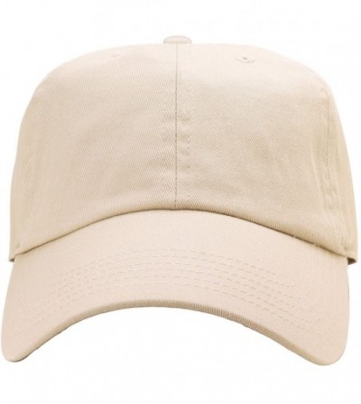 Baseball Caps Classic Baseball Cap Dad Hat 100% Cotton Soft Adjustable Size - Putty - CJ11AT3RKLV