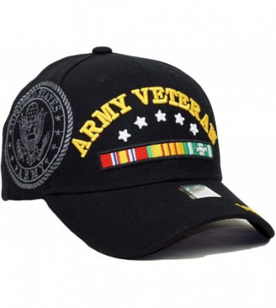 Baseball Caps Army Veteran Official Licensed Embroidery Hat Adjustable Military Retired Baseball Cap - Army Veteran- Black 01...