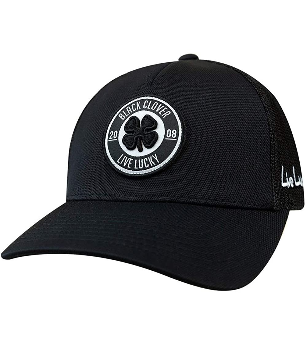 Baseball Caps Anniversary Patch Adjustable Snapback Hat - Black/Black - CU18I8UY3HC