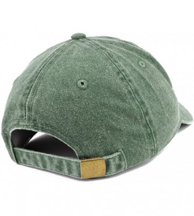 Baseball Caps EST 1945 Embroidered - 75th Birthday Gift Pigment Dyed Washed Cap - Dark Green - CL180QUDLZA