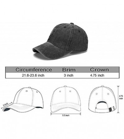 Baseball Caps Border Collie Adult Adjustable Denim Cotton Dad Hat Baseball Caps - Asphalt - CC18DKWMIYX