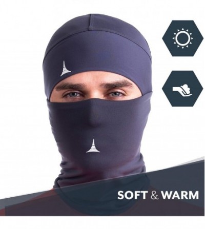 Balaclavas Balaclava Face Mask + Skull Cap Helmet Liner Anti Dust- Wind& Sports Fleece Pack - Charcoal Gray - CL194TURWOC