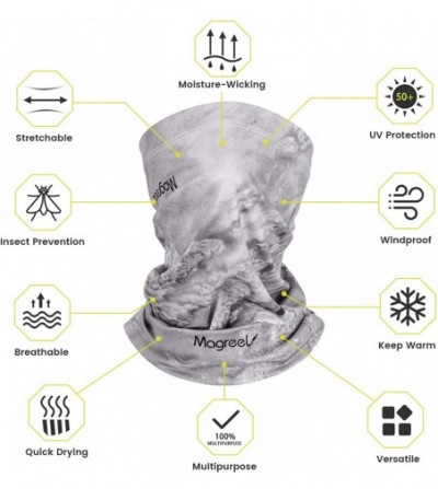 Balaclavas Neck Gaiter- UPF 50+ Summer Face Scarf Mask for Men Breathable Gaiter Mask for Cycling Hiking Fishing - Grey - CD1...