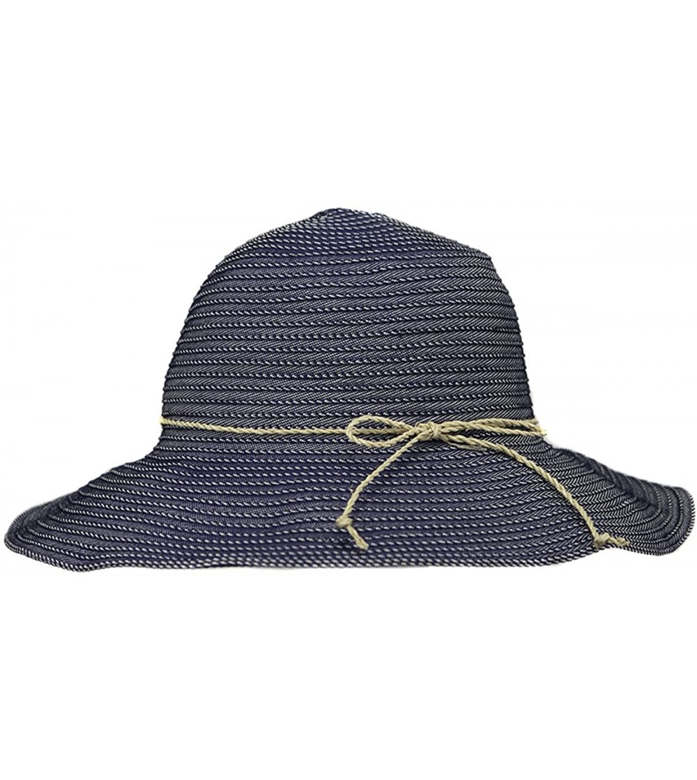 Fedoras Womens Glenda Resort Sun Hat - Blue - CR18045WWED