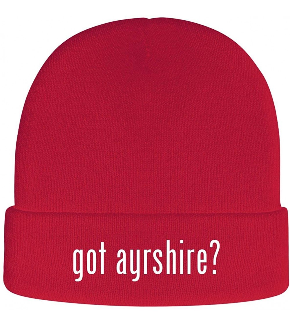 Skullies & Beanies got Ayrshire? - Soft Adult Beanie Cap - Red - C018AXELINS
